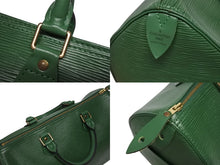 Load image into Gallery viewer, LOUIS VUITTON ルイヴィトン スピーディ30 ハンドバッグ M43004 カバン エピ グリーン レザー 美品 中古 4b005568