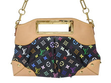 画像をギャラリービューアに読み込む, 極美品 LOUIS VUITTON ルイヴィトン ショルダーバッグ ジュディMM ノワール 村上隆 M40256 モノグラムマルチカラー ブラック 中古 4b005571