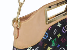 画像をギャラリービューアに読み込む, 極美品 LOUIS VUITTON ルイヴィトン ショルダーバッグ ジュディMM ノワール 村上隆 M40256 モノグラムマルチカラー ブラック 中古 4b005571