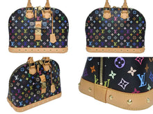 Load image into Gallery viewer, 極美品 LOUIS VUITTON ルイヴィトン 村上隆 アルマGM ハンドバッグ M40442 モノグラム マルチカラー ブラック 中古 4b005572