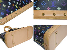 Load image into Gallery viewer, 極美品 LOUIS VUITTON ルイヴィトン 村上隆 アルマGM ハンドバッグ M40442 モノグラム マルチカラー ブラック 中古 4b005572