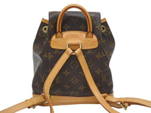 画像をギャラリービューアに読み込む, 極美品 LOUIS VUITTON ルイヴィトン ミニモンスリ リュック バックパック M51137 モノグラム ブラウン 中古 4b005578
