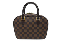 Load image into Gallery viewer, 極美品 LOUIS VUITTON ルイヴィトン ダミエ エベヌ サリア ミニ ハンドバッグ N51286 PVC レザー ブラウン ロゴ 手持ち 鞄 美品 中古 4b000102