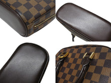 Load image into Gallery viewer, 極美品 LOUIS VUITTON ルイヴィトン ダミエ エベヌ サリア ミニ ハンドバッグ N51286 PVC レザー ブラウン ロゴ 手持ち 鞄 美品 中古 4b000102