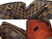 Load image into Gallery viewer, 極美品 LOUIS VUITTON ルイヴィトン ダミエ エベヌ サリア ミニ ハンドバッグ N51286 PVC レザー ブラウン ロゴ 手持ち 鞄 美品 中古 4b000102