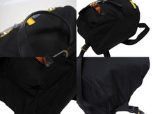 画像をギャラリービューアに読み込む, PRADA プラダ リュック テスート ロボット パッチ トライアングルロゴ 1BZ811 ナイロン レザー ブラック マルチカラー 美品 中古 4b005584