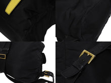 画像をギャラリービューアに読み込む, PRADA プラダ リュック テスート ロボット パッチ トライアングルロゴ 1BZ811 ナイロン レザー ブラック マルチカラー 美品 中古 4b005584