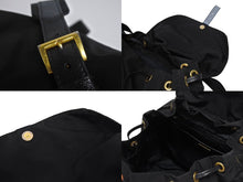 画像をギャラリービューアに読み込む, PRADA プラダ リュック テスート ロボット パッチ トライアングルロゴ 1BZ811 ナイロン レザー ブラック マルチカラー 美品 中古 4b005584