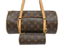 Load image into Gallery viewer, 新品同様 LOUIS VUITTON ルイヴィトン パピヨン30 ハンドバッグ M51385 筒型 モノグラムキャンバス ブラウン 中古 4b005589