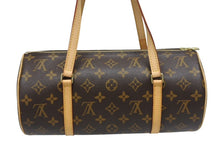 Load image into Gallery viewer, 新品同様 LOUIS VUITTON ルイヴィトン パピヨン30 ハンドバッグ M51385 筒型 モノグラムキャンバス ブラウン 中古 4b005589