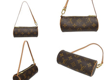 Load image into Gallery viewer, 新品同様 LOUIS VUITTON ルイヴィトン パピヨン30 ハンドバッグ M51385 筒型 モノグラムキャンバス ブラウン 中古 4b005589