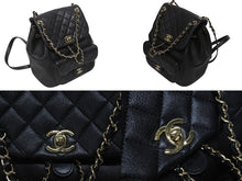 Load image into Gallery viewer, 新品同様 CHANEL シャネル リュック バックパック ココマーク キルティング ブラック ランダム番台 中古 4b005592