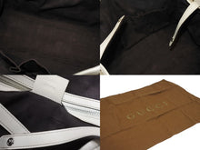 画像をギャラリービューアに読み込む, GUCCI グッチ GGキャンバス ハンドバッグ トートバッグ 232957 493492 キャンバス レザー ベージュ ゴールド シルバー金具 美品 中古 4b005594