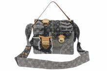 画像をギャラリービューアに読み込む, 新品同様 LOUISVUITTON ルイヴィトン パッチワーク ポスティ メッセンジャーバッグ M95375 モノグラムデニム グレー 中古 4b005595