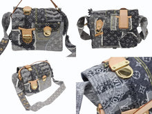 画像をギャラリービューアに読み込む, 新品同様 LOUISVUITTON ルイヴィトン パッチワーク ポスティ メッセンジャーバッグ M95375 モノグラムデニム グレー 中古 4b005595