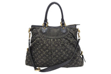 Load image into Gallery viewer, LOUIS VUITTON ルイヴィトン ネオカヴィ GM ハンドバッグ M95352 モノグラムデニム ブラック レザー ゴールド金具 美品 中古 4b005596