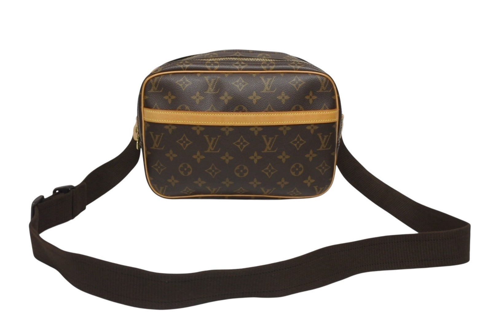 LOUIS VUITTON◇リポーターPM_モノグラム・キャンバス_BRW/PVC/BRW