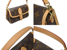 画像をギャラリービューアに読み込む, 極美品 LOUIS VUITTON ルイヴィトン ナノディアンヌ 2WAY ショルダーバッグ ハンドバッグ モノグラム M83298 モノグラム ブラウン 中古 4b005600