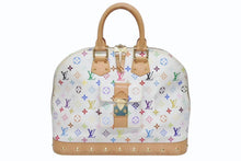 Load image into Gallery viewer, LOUIS VUITTON ルイヴィトン 村上隆 アルマGM ハンドバッグ M40441 モノグラム マルチカラー ホワイト 美品 中古 4b005618