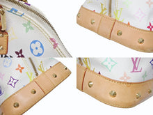 Load image into Gallery viewer, LOUIS VUITTON ルイヴィトン 村上隆 アルマGM ハンドバッグ M40441 モノグラム マルチカラー ホワイト 美品 中古 4b005618