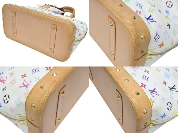 LOUIS VUITTON ルイヴィトン 村上隆 アルマGM ハンドバッグ M40441 モノグラム マルチカラー ホワイト 美品 中古 4b005618