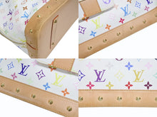 Load image into Gallery viewer, LOUIS VUITTON ルイヴィトン 村上隆 アルマGM ハンドバッグ M40441 モノグラム マルチカラー ホワイト 美品 中古 4b005618