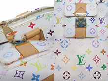 Load image into Gallery viewer, LOUIS VUITTON ルイヴィトン 村上隆 アルマGM ハンドバッグ M40441 モノグラム マルチカラー ホワイト 美品 中古 4b005618