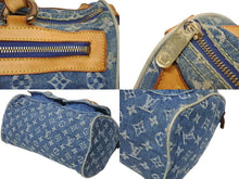 Load image into Gallery viewer, LOUIS VUITTON ルイヴィトン ネオスピーディ ハンドバッグ M95019 モノグラム デニム インディゴブルー ゴールド金具 美品 中古 4b005621