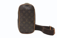 画像をギャラリービューアに読み込む, LOUIS VUITTON ルイヴィトン モノグラム ポシェット ガンジュ ボディバッグ M51870 ブラウン 美品 中古 4b005622