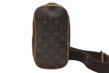 画像をギャラリービューアに読み込む, LOUIS VUITTON ルイヴィトン モノグラム ポシェット ガンジュ ボディバッグ M51870 ブラウン 美品 中古 4b005622