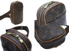 画像をギャラリービューアに読み込む, LOUIS VUITTON ルイヴィトン モノグラム ポシェット ガンジュ ボディバッグ M51870 ブラウン 美品 中古 4b005622