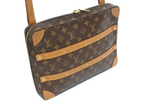 画像をギャラリービューアに読み込む, LOUIS VUITTON ルイヴィトン モノグラム ショルダーバッグ レガシー ソフトトランク メッセンジャーPM M68494 ブラウン 美品 中古 4b005625