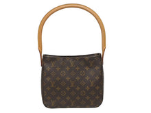 画像をギャラリービューアに読み込む, LOUIS VUITTON ルイヴィトン ルーピングMM ワンショルダーバッグ M51146 モノグラム PVC レザー ブラウン ゴールド金具 美品 中古 4b005627