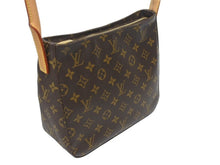 画像をギャラリービューアに読み込む, LOUIS VUITTON ルイヴィトン ルーピングMM ワンショルダーバッグ M51146 モノグラム PVC レザー ブラウン ゴールド金具 美品 中古 4b005627