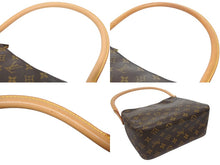画像をギャラリービューアに読み込む, LOUIS VUITTON ルイヴィトン ルーピングMM ワンショルダーバッグ M51146 モノグラム PVC レザー ブラウン ゴールド金具 美品 中古 4b005627