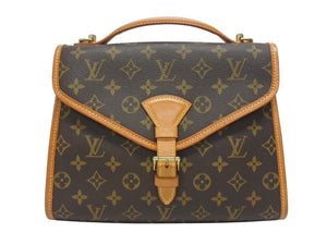 LOUIS VUITTON ルイヴィトン ショルダーバッグ ハンドバッグ 2way ベルニア M51122 モノグラムキャンバス レザー ブラウン 美品 中古 4b005628