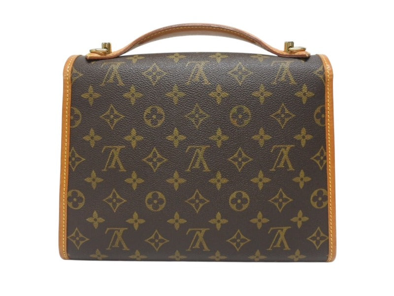 LOUIS VUITTON ルイヴィトン ショルダーバッグ ハンドバッグ 2way ベルニア M51122 モノグラムキャンバス レザー ブラウン 美品 中古 4b005628