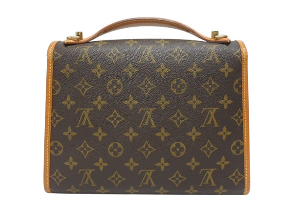 LOUIS VUITTON ルイヴィトン ショルダーバッグ ハンドバッグ 2way ベルニア M51122 モノグラムキャンバス レザー ブラウン 美品 中古 4b005628