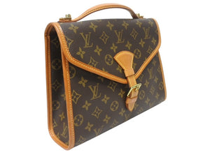 LOUIS VUITTON ルイヴィトン ショルダーバッグ ハンドバッグ 2way ベルニア M51122 モノグラムキャンバス レザー ブラウン 美品 中古 4b005628