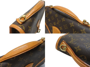 LOUIS VUITTON ルイヴィトン ショルダーバッグ ハンドバッグ 2way ベルニア M51122 モノグラムキャンバス レザー ブラウン 美品 中古 4b005628