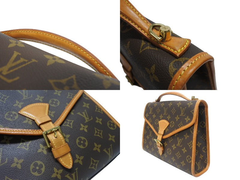 LOUIS VUITTON Shoulder Bag Handbag 2way Bernier M51122 Monogram Canvas Leather Brown Good Condition Used 4b005628