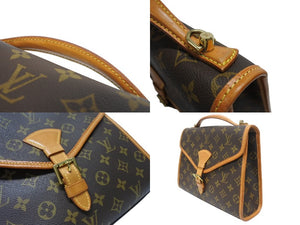 LOUIS VUITTON ルイヴィトン ショルダーバッグ ハンドバッグ 2way ベルニア M51122 モノグラムキャンバス レザー ブラウン 美品 中古 4b005628