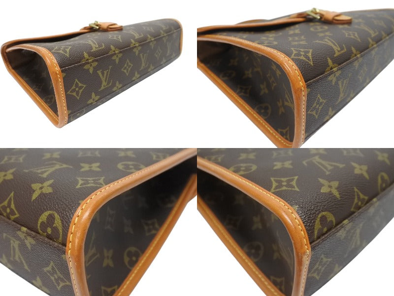 LOUIS VUITTON Shoulder Bag Handbag 2way Bernier M51122 Monogram Canvas Leather Brown Good Condition Used 4b005628