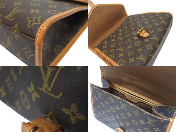 LOUIS VUITTON ルイヴィトン ショルダーバッグ ハンドバッグ 2way ベルニア M51122 モノグラムキャンバス レザー ブラウン 美品 中古 4b005628