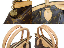 Load image into Gallery viewer, 極美品 LOUIS VUITTON ルイヴィトン ティヴォリPM ハンドバッグ M40143 モノグラム PVC レザー ブラウン ゴールド金具 中古 4b005629