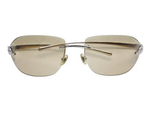 画像をギャラリービューアに読み込む, 極美品 CARTIER カルティエ メガネ リムレス ブラウン サングラス シルバー金具 メタル プラスチック 中古 4b005631