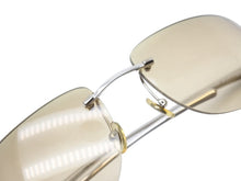 画像をギャラリービューアに読み込む, 極美品 CARTIER カルティエ メガネ リムレス ブラウン サングラス シルバー金具 メタル プラスチック 中古 4b005631