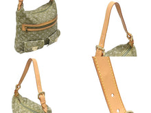 画像をギャラリービューアに読み込む, 極美品 LOUIS VUITTON ルイヴィトン バギーGM ワンショルダーバッグ M95211 モノグラム デニム カーキ ゴールド金具 中古 4b005632