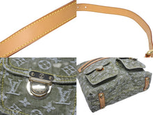 画像をギャラリービューアに読み込む, 極美品 LOUIS VUITTON ルイヴィトン バギーGM ワンショルダーバッグ M95211 モノグラム デニム カーキ ゴールド金具 中古 4b005632