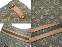 画像をギャラリービューアに読み込む, 極美品 LOUIS VUITTON ルイヴィトン バギーGM ワンショルダーバッグ M95211 モノグラム デニム カーキ ゴールド金具 中古 4b005632